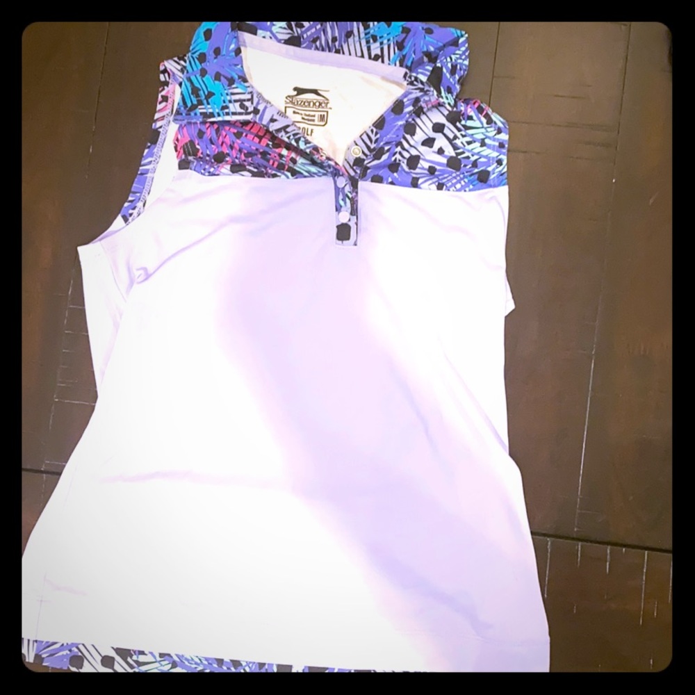 Purple golf shirt
